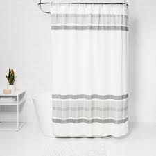 Comes as a bathroom set with free hooks in the package. Shower Curtains Target