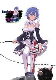 Re Zero Rem Render By Kurosaki021 On Deviantart Kobayashi San Chi No Maid Dragon Anime Rem