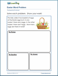 Add some imagination to your easter lessons with these unique easter writing prompt worksheets. Easter Reading And Math Worksheets K5 Learning