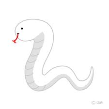 Snake black and white clipart free png image｜illustoon. Simple White Snake Clipart Free Png Image Illustoon