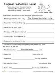 Image Result For Free Esl Printable Worksheets Grade 4 Possessivpronomen Arbeitsblatt Nomen Im Plural Kinder Arbeitsblatter