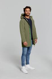 Basil Mosse Fahrradregenparka Herren Grun Basil