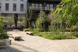 Open Spaces In Residential Development In Boulogne Billancourt By Mutabilis Landscape Ar Landscape Architecture Architecture Courtyard Architecture