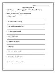 Present Progressive In Spanish This Or That Questions Progress 20 Questions
