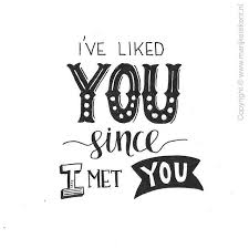 I Ve Liked You Since I Met You Hand Lettering Quotes Doodle Quotes Drawing Quotes