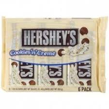 Hershey S Cookie N Cream Family Pack X6 258 Gr Cookies Et Biscuits Barres Chocolatees Hershey S