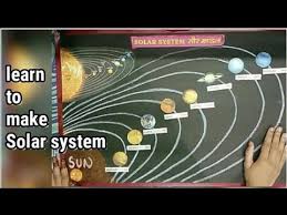 how to make solar system on chart paper youtube