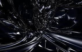 Black and white area rug, abstract, hexagon, 3d design, backgrounds. Hd Wallpaper Black Liquid Wallpaper Dark Dive Abstraction Background Color Wallpaper Flare
