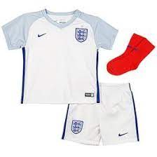 England have unveiled their new 2016 home and away kits ahead of this summer's european championships in france. England Baby Euro Home Kit 2016 17 Available Now