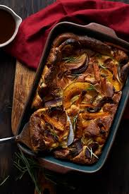 Of an 8x12 or 9x9 ceramic or metal casserole dish with vegetable oil. Roasted Vegetable Toad In The Hole Spar