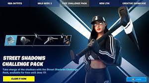 After you claim the pack, the quests will show up in your quests. Can Players Get Street Shadows Fortnite Pack On Consoles And Unlock The Ruby Shadows Skin For Free