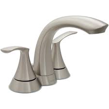 Moen Darcy 4 In Centerset 2 Handle Bathroom Faucet In Spot Resist Brushed Nickel Ws84550srn The Home Depot Bathroom Faucets Moen Faucet