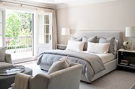 Maybe you would like to learn more about one of these? Blue White Beige Decorating Ideas Stuart Graham Fabrics Gray Master Bedroom Master Bedrooms Decor Home Bedroom