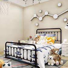 Check out our full range at www.crazypricebeds.com. Sanest Classic Reinforced Metal Bed Frame Full Size No Box Spring Needed Platform With Vintage Headboard And Footboard Sturdy Metal Frame Premium Steel Slat Support Furniture Beds Frames Bases