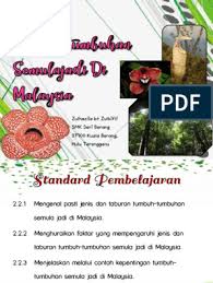 Hal utama yang mempengaruhi persebaran tumbuhan ialah lingkungan tempat hidup atau ekosistemnya. Bab 4 Tumbuh Tumbuhan Di Malaysia 1