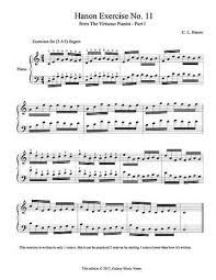 Hanon Exercise No 11 From The Virtuoso Pianist Part 1 Free Sheet Piano Exercises Exercise Music Tutorials