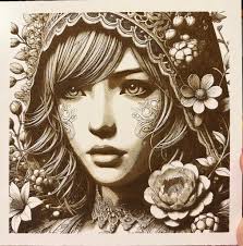 Laser engraving results with adjusted focus