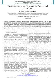 These are some of our most ambitious editorial p. Pdf Parenting Styles As Perceived By Parents And Children