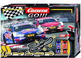 The track of this set features great fun and challenges that. Amazon Com Carrera Go 62480 Dtm Master Class Electric Powered Slot Car Racing Kids Toy Race Track Set Includes 2 Hand Controllers And 2 Dtm Cars In 1 43 Scale Toys Games