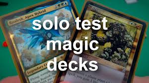 Test your decks out in real time using an easy drag and drop interface. How To Solo Test Improve Your Magic Decks Mtg Magicthegathering Commander Standard Youtube