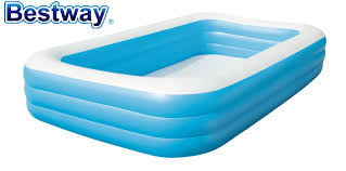 Bestway Piscine Rectangulaire A Trois Anneaux Gonflable En Plastique Pour Adultes Et Bebes Piscine A Balles Gonflables 54009 Aliexpress