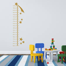 Shooting Stars Growth Chart For Children Wall Sticker