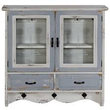 Kitchen Wall Mount Cabinet Shabby Chic Distressed Doors Drawers Shelves Cupboard Wood Storage Cabinets Glass Cabinets Display French Shabby Chic