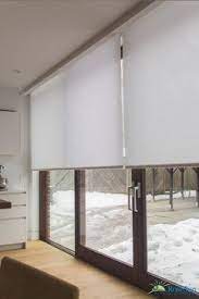 Whatever your design vision regarding window treatments for your sliding glass doors or patio doors, give us a call. Motorized Blinds For Large Doors Modern Living Room Toronto Rosesun Motoriz Curtains With Blinds Window Treatments Living Room Blinds For Large Windows