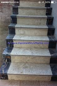 Classic white marble as pictured. Marble Stairs Steps Risers Black And Gold From Pakistan Stonecontact Com