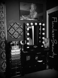 Black And White Makeup Vanity Ideas Vanity Girl Mirror And Vanity Setup Makeup Room Beauty Room Makeup Rooms