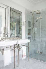 This is how to design with accent tile if you're going to go for it in a bathroom. Carrara Marble Small Bathroom Ideas Novocom Top