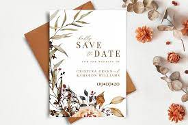 Amber Bohemian Rustic Fall Save The Date Instant Download Etsy Fall Wedding Invitations Wedding Invitations Rustic Save The Date Cards