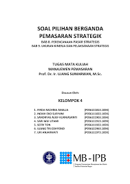 Bei uns bist du richtig! Contoh Soal Pilihan Ganda Marketing Mix Contoh Soal Terbaru