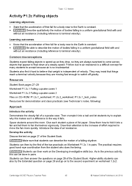 Start studying physics free fall. Cambridge Igcse Physics Teacher Pack By Collins Issuu