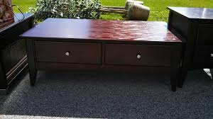 Received a damaged coffee table and are yet to replace it. Raymour Flanigan Coffee Table Newport Ri Patch