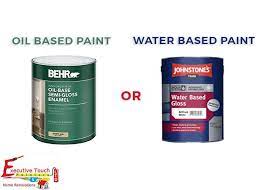 Oil Based Paint Over Water