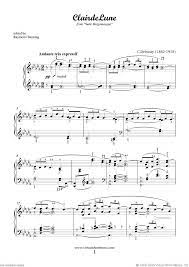Debussy Clair De Lune Sheet Music For Piano Solo Pdf Piano Sheet Music Sheet Music Classical Sheet Music