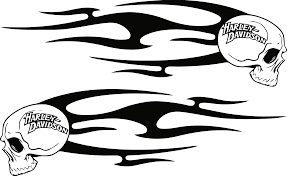 Harley Decals Airbrush Gas Tank Stencils Vinyl Biker Art Guitar Tattoo Design Airbrush Art
