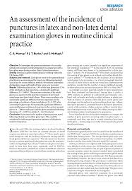 Pdf An Assessment Of The Incidence Of Punctures In Latex