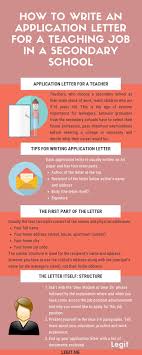 A cover letter must accompany and be tailored to any application you submit. How To Write Application Letter For Teaching Job In Secondary School