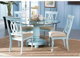 Cc Seaside Collection Pedestal Glass Top Table Circle Back Chairs Affordable Furniture Stores Furniture At Home Furniture Store