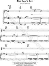 U2 New Year S Day Sheet Music In G Minor Transposable Download Print Sheet Music New Year S Day Music