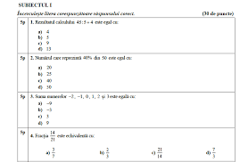 Tu, vitorule om de succes, vei primi aici sustinere si indrumare ghidata, pentru. Simulare Evaluare NaÈ›ionalÄƒ 2021 Baremul La MatematicÄƒ A Fost Publicat Hotnews Mobile