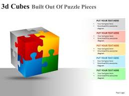 editable 3d cube puzzle pieces powerpoint slides and ppt diagram templates 1 puzzle pieces cube puzzle powerpoint slide