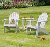 Amazon.com: LUE BONA Kids Adirondack Chair, White Poly ...