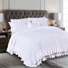 My farmhouse living room is one of the best places in the house! Buy Masaca White Ruffled Shabby Comforter Set King Boho Chic Farmhouse Bedding Down Comforter Fluffy Cozy Ultra Soft Washed Microfiber Inner Fill Bedding All Season 3 Piece Set With Ruffle Pillow Shams Online In