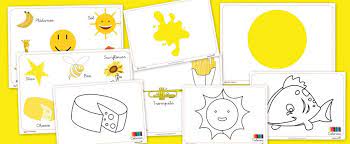 Recursos Para El Aula El Color Amarillo Actividades Para Preescolar Fichas Y Aprender Los Colores
