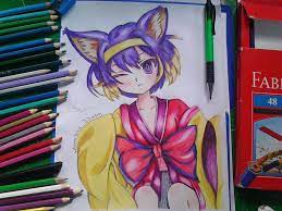 This is my very first colored pencil time lapse speed drawing with a voice over. Anime Drawing Using Color Pencil Bestpencildrawing