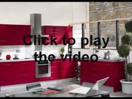 high gloss red kitchen doors.wmv youtube