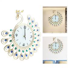 Limit to 5 per customer max! Buy Iron European Style Peacock Shaped Wall Mounted Clock Diamond Hanging Wall Clock At Affordable Prices Price 46 Usd Free Shipping Real Reviews With Photos Joom